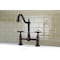 Kingston Brass KS1175BEX Essex Bridge Kitchen Faucet, Oil Rubbed Bronze KS1175BEX - alternate 3
